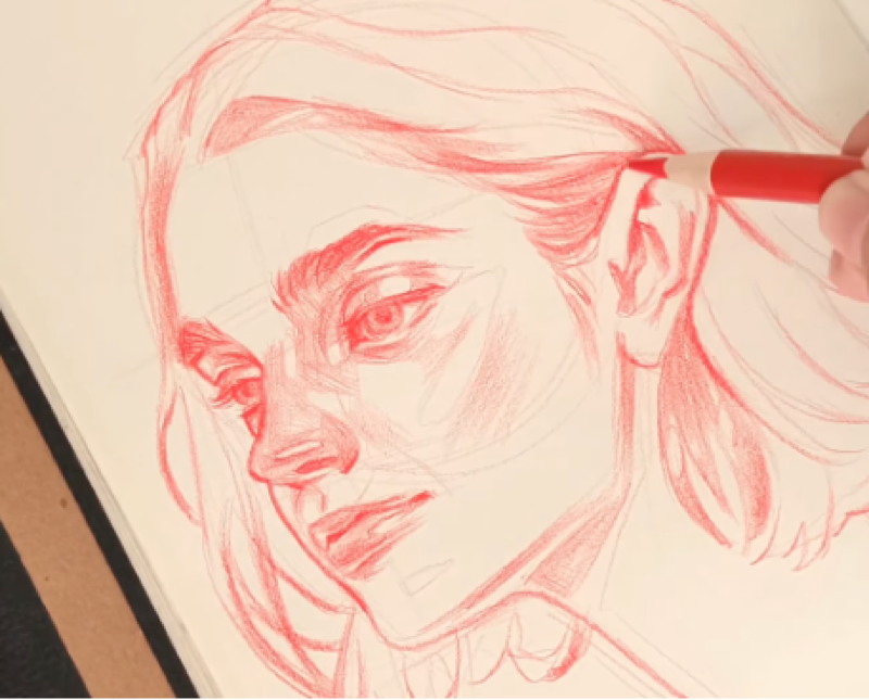 Refined face drawing